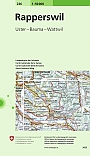 Topografische Wandelkaart Zwitserland 226 Rapperswil Uster Bauma Wattwil - Landeskarte der Schweiz