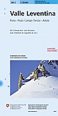 Skikaart Zwitserland 266S Val Leventina Airolo Lucomagno Adula - Landeskarte der Schweiz