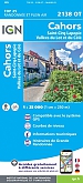 Topografische Wandelkaart van Frankrijk 2138OT - Cahors / St-Cirq-Lapopie / Vallee du Lot