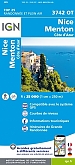 Topografische Wandelkaart van Frankrijk 3742OT - Nice / Menton / Cote d'Azur Monaco, L'Escarène, La Turbie