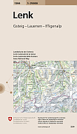 Topografische Wandelkaart Zwitserland 1266 Lenk Gsteig Lauenen Iffigenalp - Landeskarte der Schweiz