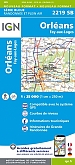 Topografische Wandelkaart van Frankrijk 2219SB - Orleans Fay-aux-Loges