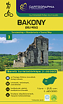 Wandelkaart 3 Bakony Balaton Deli Resz | Cartographia