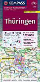 Fietskaart 3707 Thüringen | Kompass