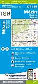Topografische Wandelkaart van Frankrijk 1741SB - Mezin / Montreal Gabarret