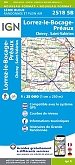 Topografische Wandelkaart van Frankrijk 2518SB - Lorrez-le-Bocage-Preaux / Cheroy St-Valerien