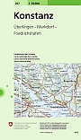 Topografische Wandelkaart Zwitserland 207 Konstanz Überlingen - Markdorf - Friedrichshafen - Landeskarte der Schweiz