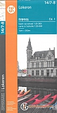 Topografische Wandelkaart België 14/7-8 Wachtbeke - Lokeren Sinaai - Moerbeke Topo25 | NGI België