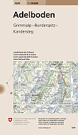 Topografische Wandelkaart Zwitserland 1247 Adelboden Grimmialp Elsigenalp Kandersteg - Landeskarte der Schweiz