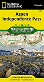Wandelkaart 127 Aspen / Independence Pass (Colorado) - Trails Illustrated Map / National Park Maps National Geographic