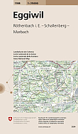 Topografische Wandelkaart Zwitserland 1188 Eggiwil Rothenbach Schallenberg Marbach - Landeskarte der Schweiz