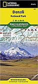 Wandelkaart 222 Alaska Denali (Alaska) - Trails Illustrated Map / National Park Maps National Geographic
