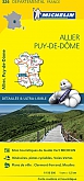 Fietskaart - Wegenkaart - Landkaart 326 Allier Puy de Dome - Départements de France - Michelin