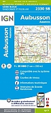 Topografische Wandelkaart van Frankrijk 2330SB - Aubusson Auzances