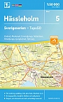Topografische Wandelkaart Zweden 5 Hässleholm Sverigeserien Topo 50