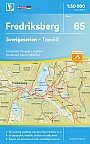Topografische Wandelkaart Zweden 65 Fredriksberg Sverigeserien Topo 50