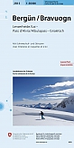 Skikaart Zwitserland 258S Bergun Lenzerheide Albulapass Grieletsch - Landeskarte der Schweiz