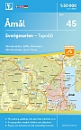 Topografische Wandelkaart Zweden 45 Amal Sverigeserien Topo 50
