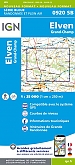 Topografische Wandelkaart van Frankrijk 0920 SB - Elven / Grand-Champ