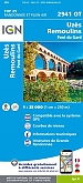 Topografische Wandelkaart van Frankrijk 2941OT - Uzes / Remoulins / Pont du Gard