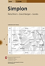 Topografische Wandelkaart Zwitserland 1309 Simplon Fletschhorn - Zwischbergen - Gondo - Landeskarte der Schweiz