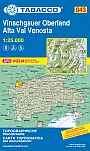 Wandelkaart 043 Alta Val Venosta Vinschgauer Oberland Tabacco