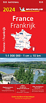 Wegenkaart - Landkaart 721 Frankrijk 2024 - Michelin National