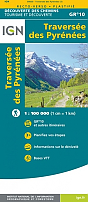 Wandelkaart GR 10 Traversee des Pyrenees | IGN