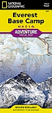 Wandelkaart Everest Base Camp - Adventure Map National Geographic Nepal