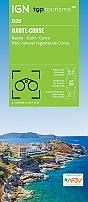Wegenkaart - Fietskaart D2B Top Haute-Corse Corsica-Noord | IGN Top Tourisme