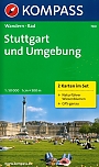 Wandelkaart 780 Stuttgart und Umgebung, 2 kaarten Kompass