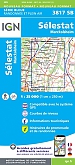 Topografische Wandelkaart van Frankrijk 3817SB - Selestat Marckolsheim