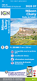 Topografische Wandelkaart van Frankrijk 3028OT - Macon, Cluny, Roche de Solutre