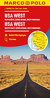 Wegenkaart - Landkaart USA West | Marco Polo Maps