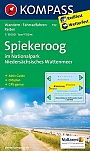 Wandelkaart 732 Spiekeroog im Nationalpark Niedersächsisches Wattenmeer Kompass