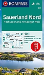 Wandelkaart 841 Sauerland Nord Hochsauerland, Arnsberger Wald Kompass