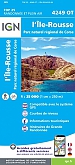 Topografische Wandelkaart van Frankrijk 4249OT - L'Ile Rousse / PNR de Corse