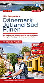 Fietskaart 2 Denemarken Jutland Zuid/Fünen | ADFC Radtourenkarte - BVA Bielefelder Verlag