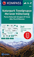 Wandelkaart 043 Naturpark Texelgruppe, Meraner Höhenweg; Parco Naturale Gruppo di Tessa, alta Via di Merano Kompass