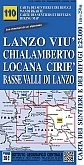Wandelkaart 110 Lanzo, Viù, Chialamberto, Locana, Ciriè | IGC Carta dei sentieri e dei rifugi