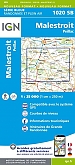 Topografische Wandelkaart van Frankrijk 1020SB - Malestroit /Peillac