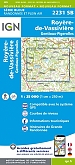 Topografische Wandelkaart van Frankrijk 2231SB - Royere-de-Vassiviere Gentioux-Pigerolles