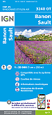 Topografische Wandelkaart van Frankrijk 3240OT - Banon / Sault / Plateau de St-Christol
