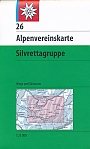 Wandelkaart 26 Silvrettagruppe | Alpenvereinskarte
