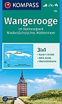 Wandelkaart 733 Wangerooge im Nationalpark Niedersächsisches Wattenmeer Kompass
