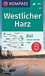 Wandelkaart 451 Westlicher Harz Kompass