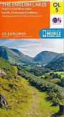 Topografische Wandelkaart OL5 van Groot-Brittannië (1:25.000) English Lakes - North Eastern area - Explorer Map OL 5