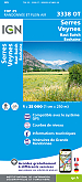Topografische Wandelkaart van Frankrijk 3338OT - Serres / Veynes / Haute buch bochaine