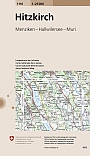 Topografische Wandelkaart Zwitserland 1110 Hitzkirch Menziken Hallwilersee Muri - Landeskarte der Schweiz