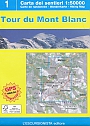 Wandelkaart 1 Tour du Mont Blanc | Escursionista